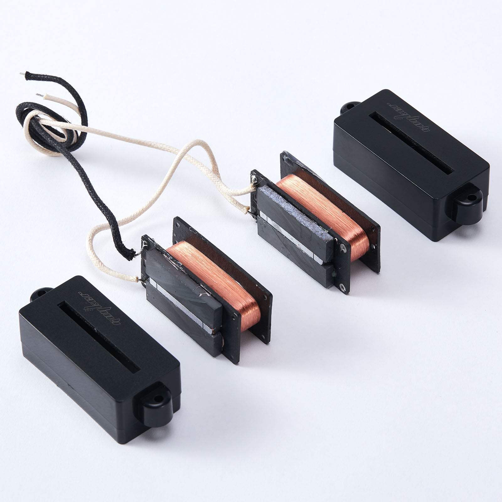 PB11  Ceramic Electric Bass Piecewise Closed Hot Rail Pickups Set - Image 3