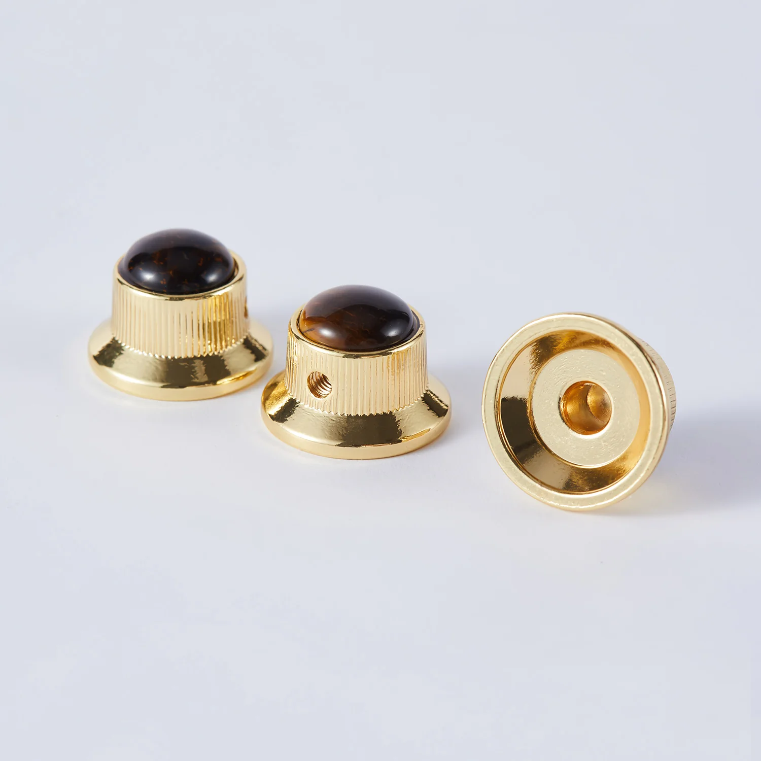 CKB020X Amber Surface Metal Knob For Electric Guitar Bass Dia. 6mm - Image 10