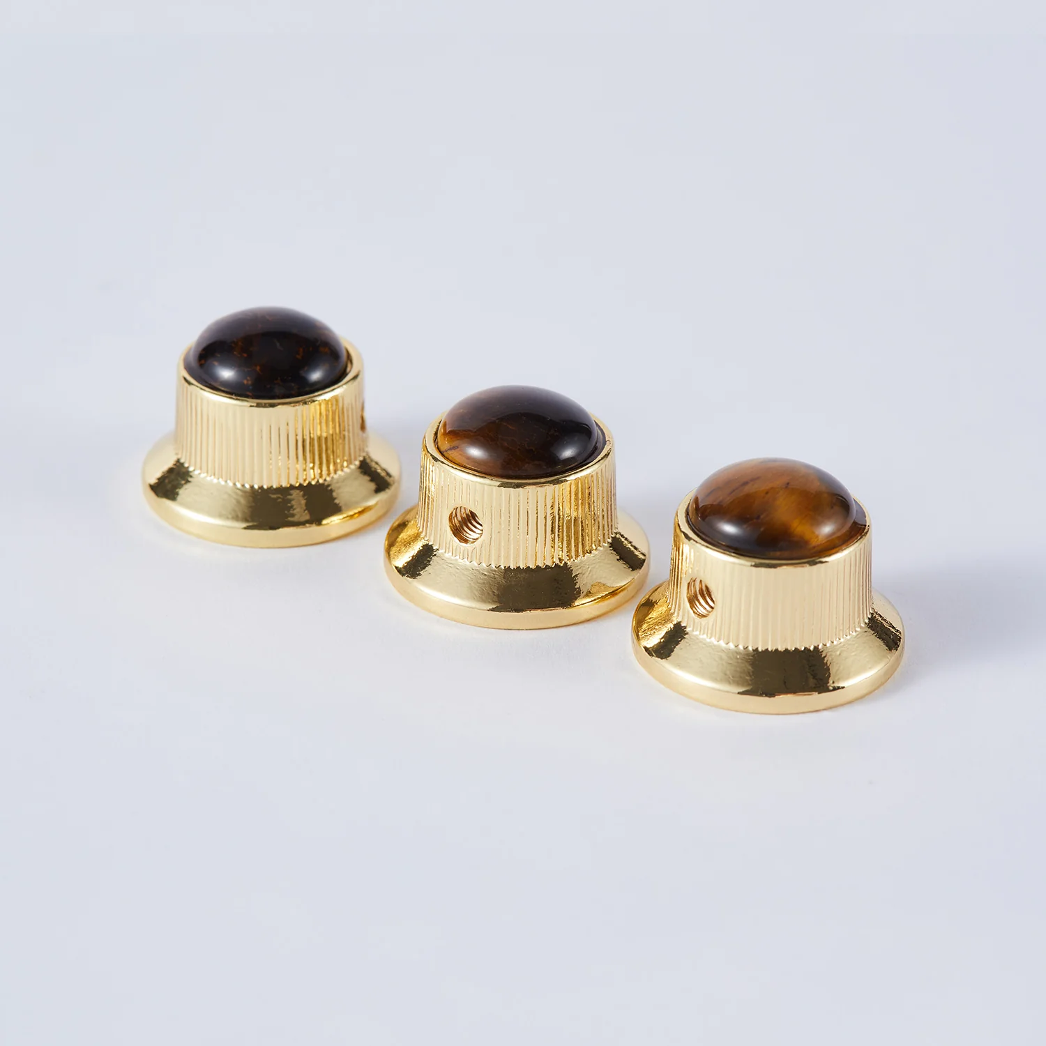 CKB020X Amber Surface Metal Knob For Electric Guitar Bass Dia. 6mm - Image 13
