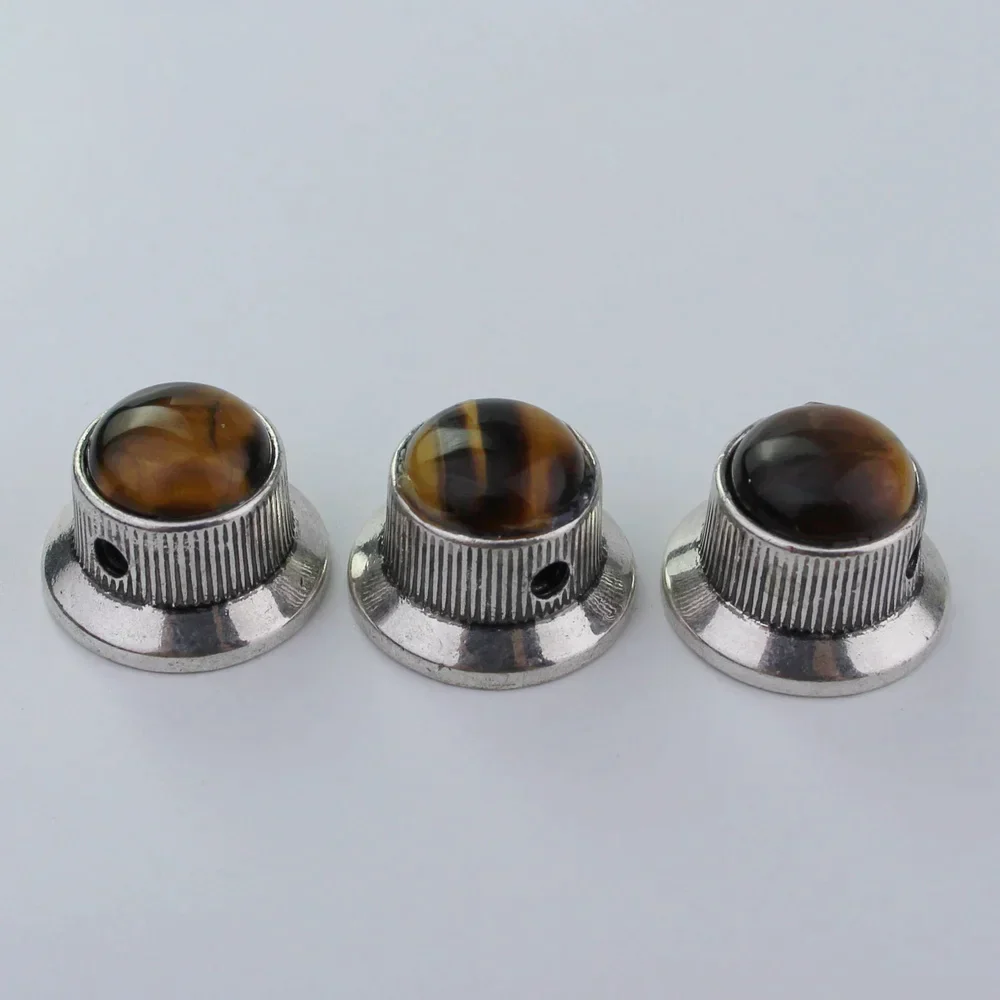 CKB020X Amber Surface Metal Knob For Electric Guitar Bass Dia. 6mm - Image 16