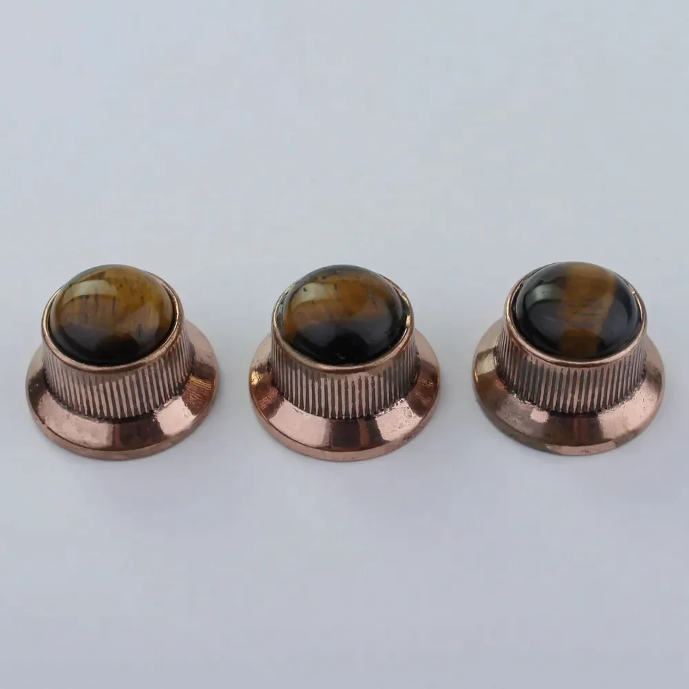 CKB020X Amber Surface Metal Knob For Electric Guitar Bass Dia. 6mm - Image 17