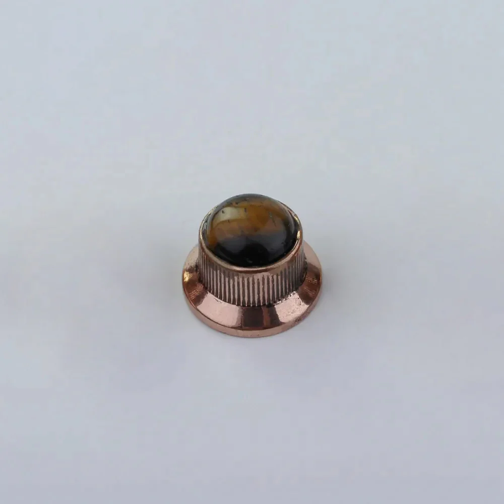CKB020X Amber Surface Metal Knob For Electric Guitar Bass Dia. 6mm - Image 18