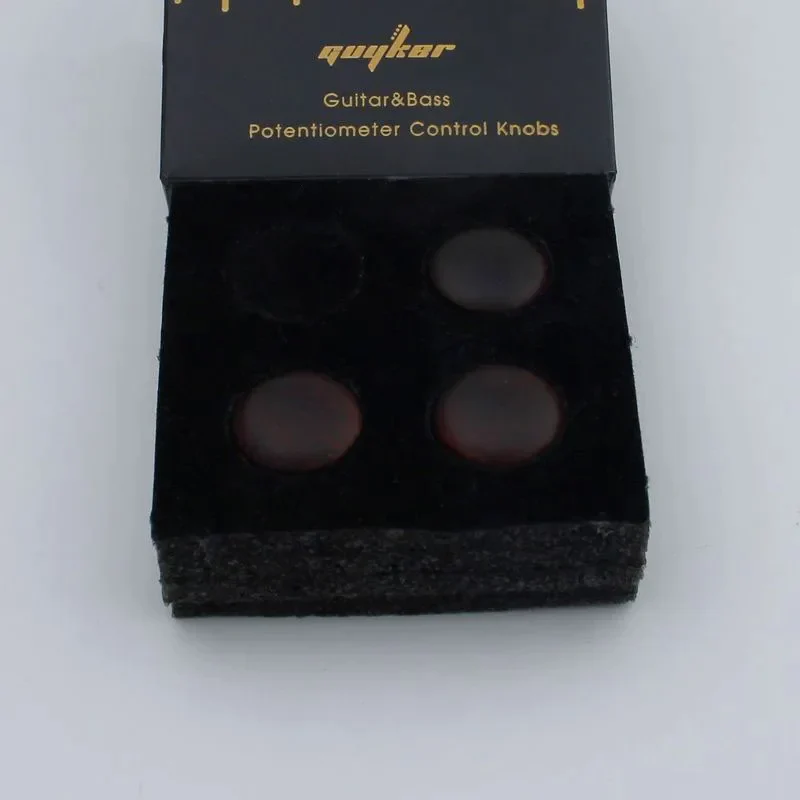 WK005 GUYKER Red /Black Brown Sandalwood Potentiometer Knob Inner Diameter 6MM for Guitar Bass Accessories - Image 14