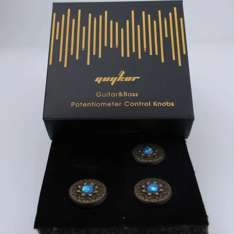 WK002 Guyker Potentiometer Knob Retro pattern surface Inner Diameter 6MM - Image 5
