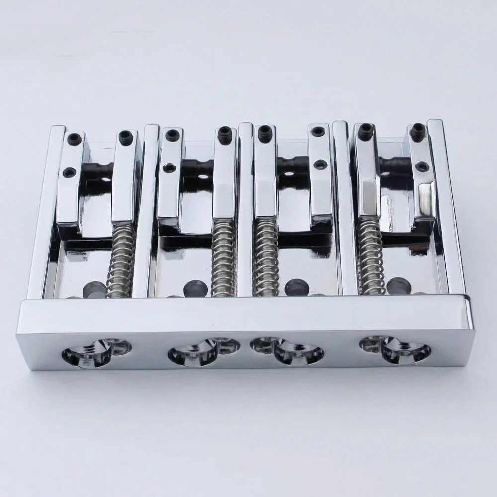 GK1015 4 String High Mass Vintage Machined String Spacing Adjustable Bass Bridge - Image 5