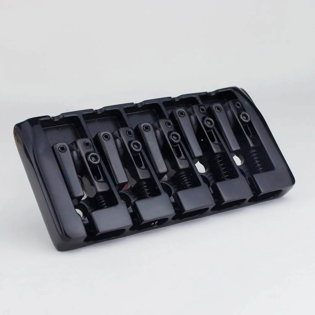 Guyker 5-String Bass Bridge 19mm Spacing Locking Zinc Saddles GB405 - Image 5