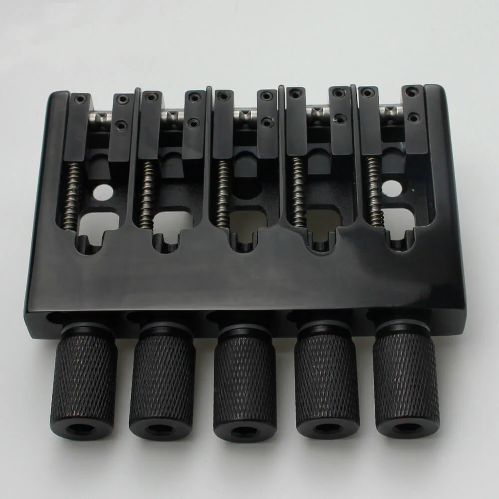 Guyker CNC-Machined 5-String Locking Adjustable Headless Bass Bridge WB005 - Image 4