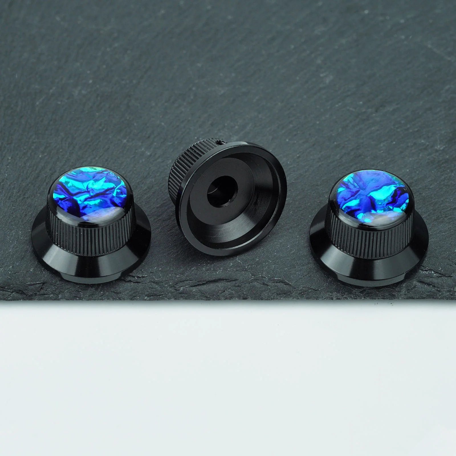 Guyker CKB019B Aluminum 6.3mm Control Knobs 3PC with Pattern Top for Electric Guitar & Bass - Image 15