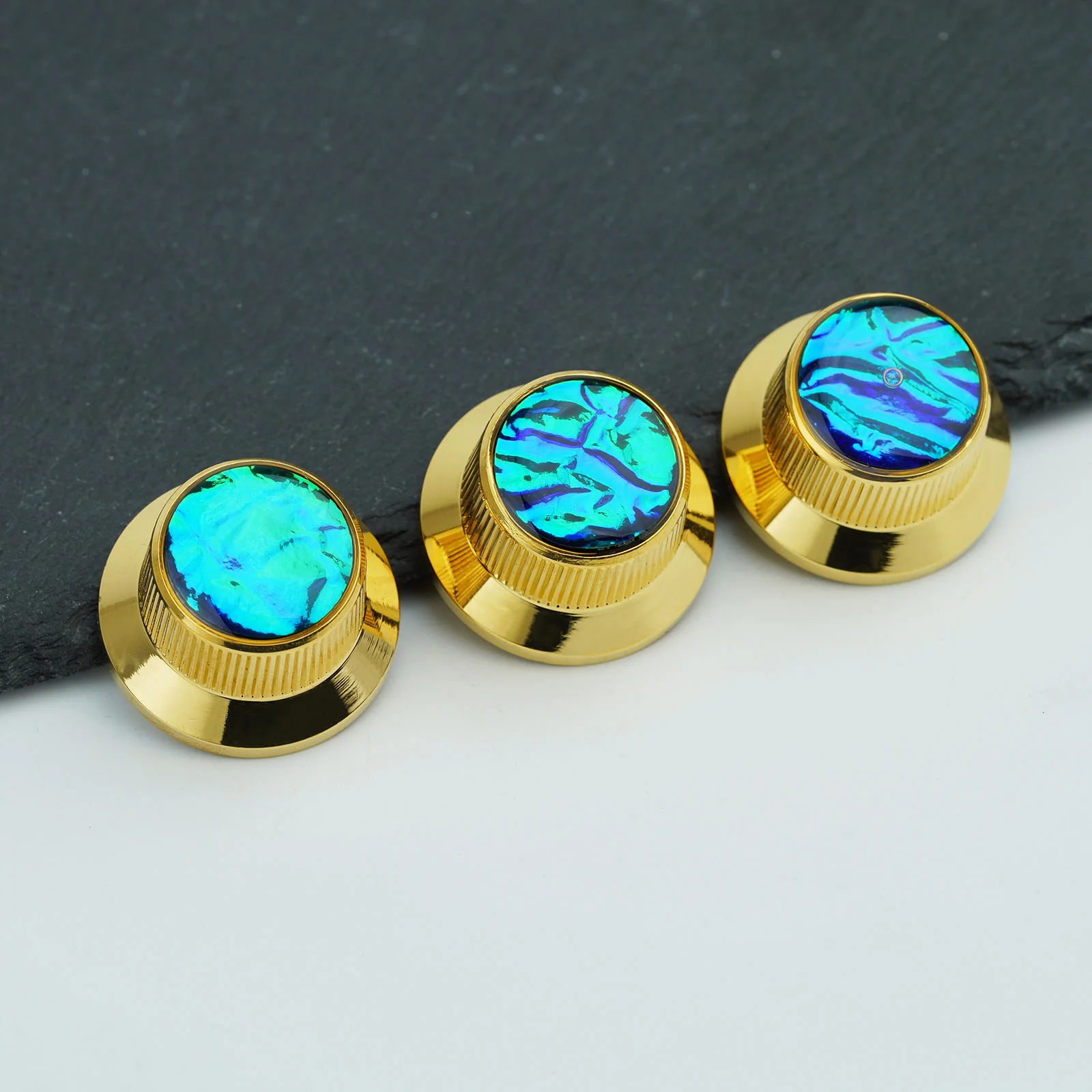 Guyker CKB019B Aluminum 6.3mm Control Knobs 3PC with Pattern Top for Electric Guitar & Bass - Image 18