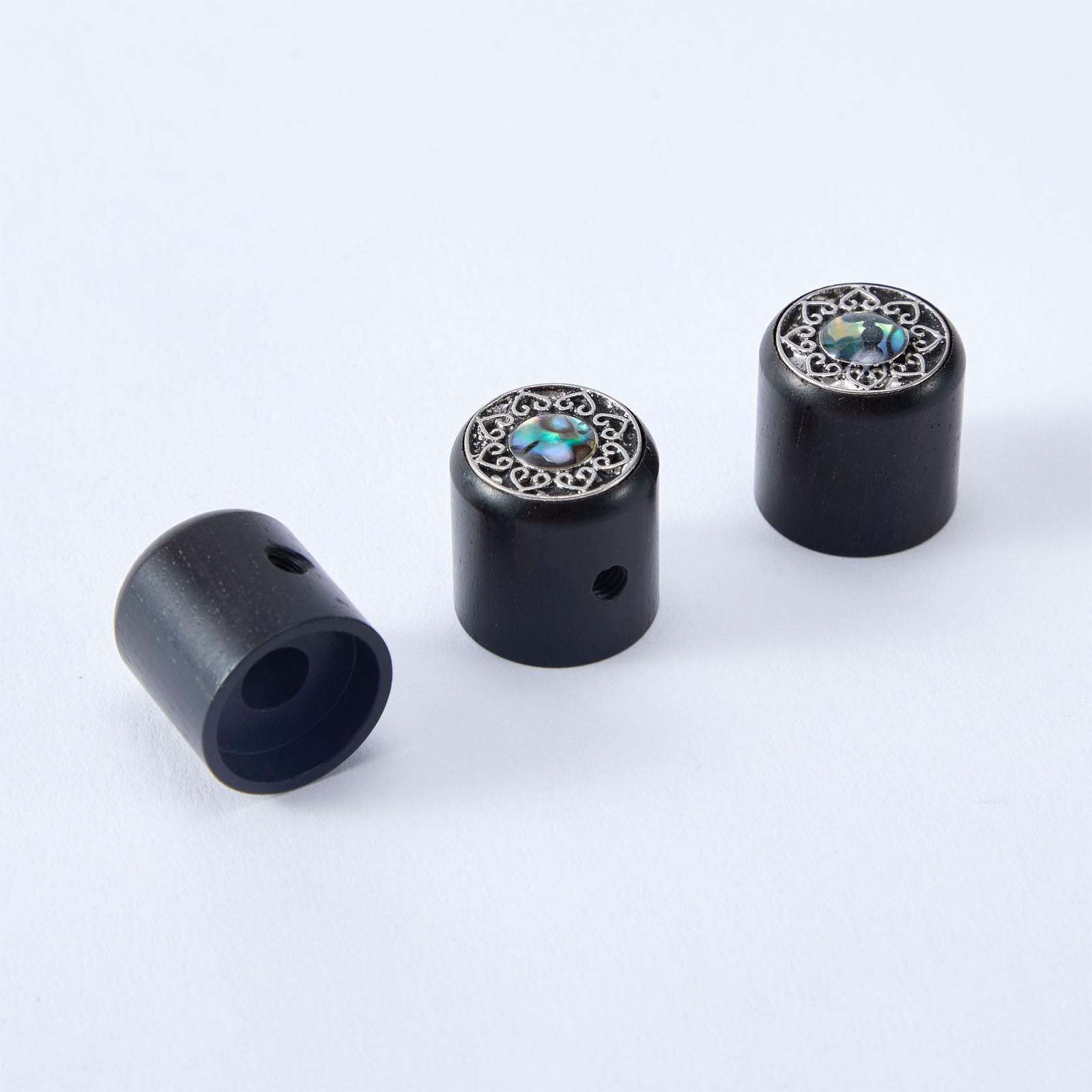 WK003 Guyker Ebony Potentiometer Control Knobs Dia. 6mm (0.24") - Image 3