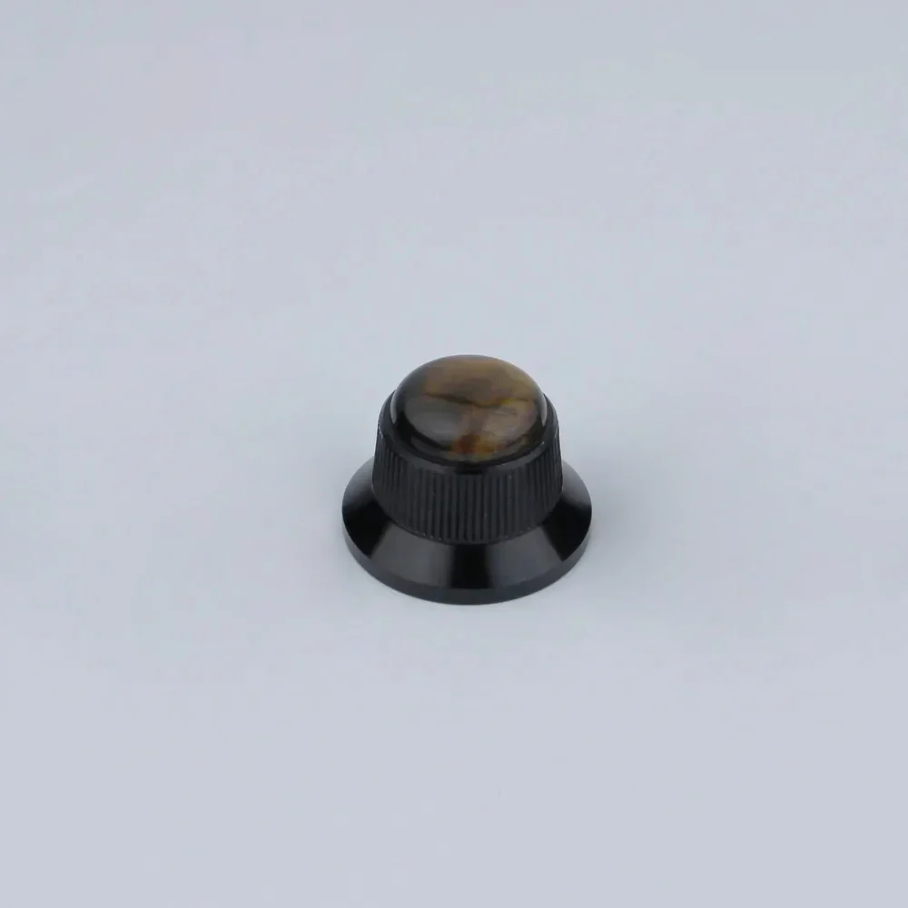 CKB020 Electric Guitar Bass Dia. 6 Metal Control Volume Knob Hat Type Opal Stone Surface - Image 15