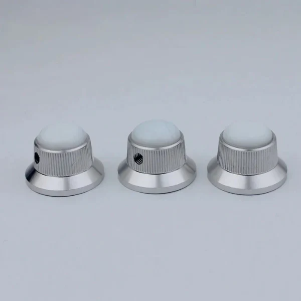 CKB020 Electric Guitar Bass Dia. 6 Metal Control Volume Knob Hat Type Opal Stone Surface - Image 17