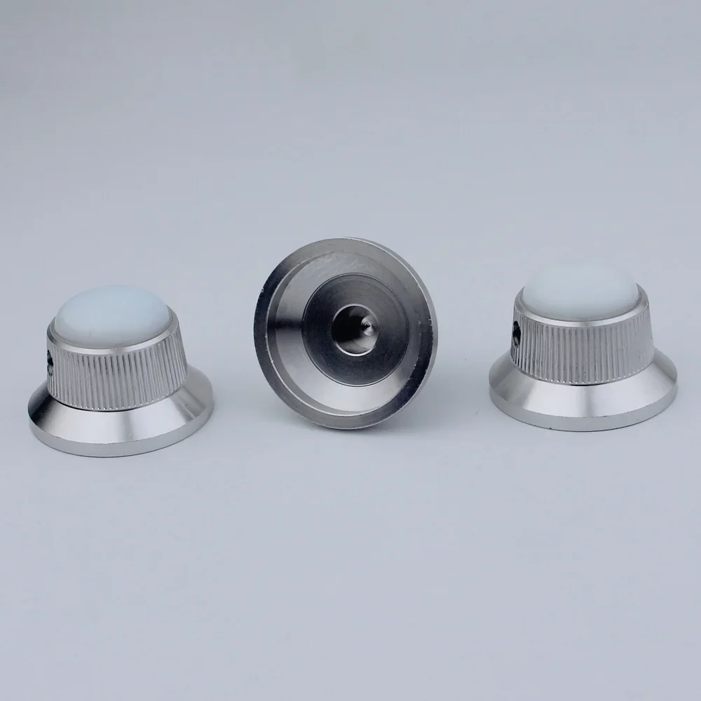 CKB020 Electric Guitar Bass Dia. 6 Metal Control Volume Knob Hat Type Opal Stone Surface - Image 21