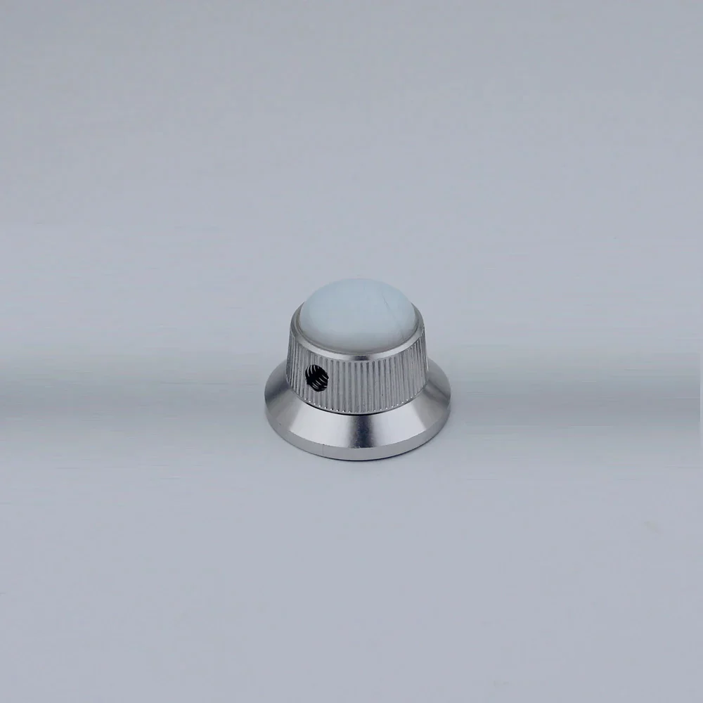 CKB020 Electric Guitar Bass Dia. 6 Metal Control Volume Knob Hat Type Opal Stone Surface - Image 22