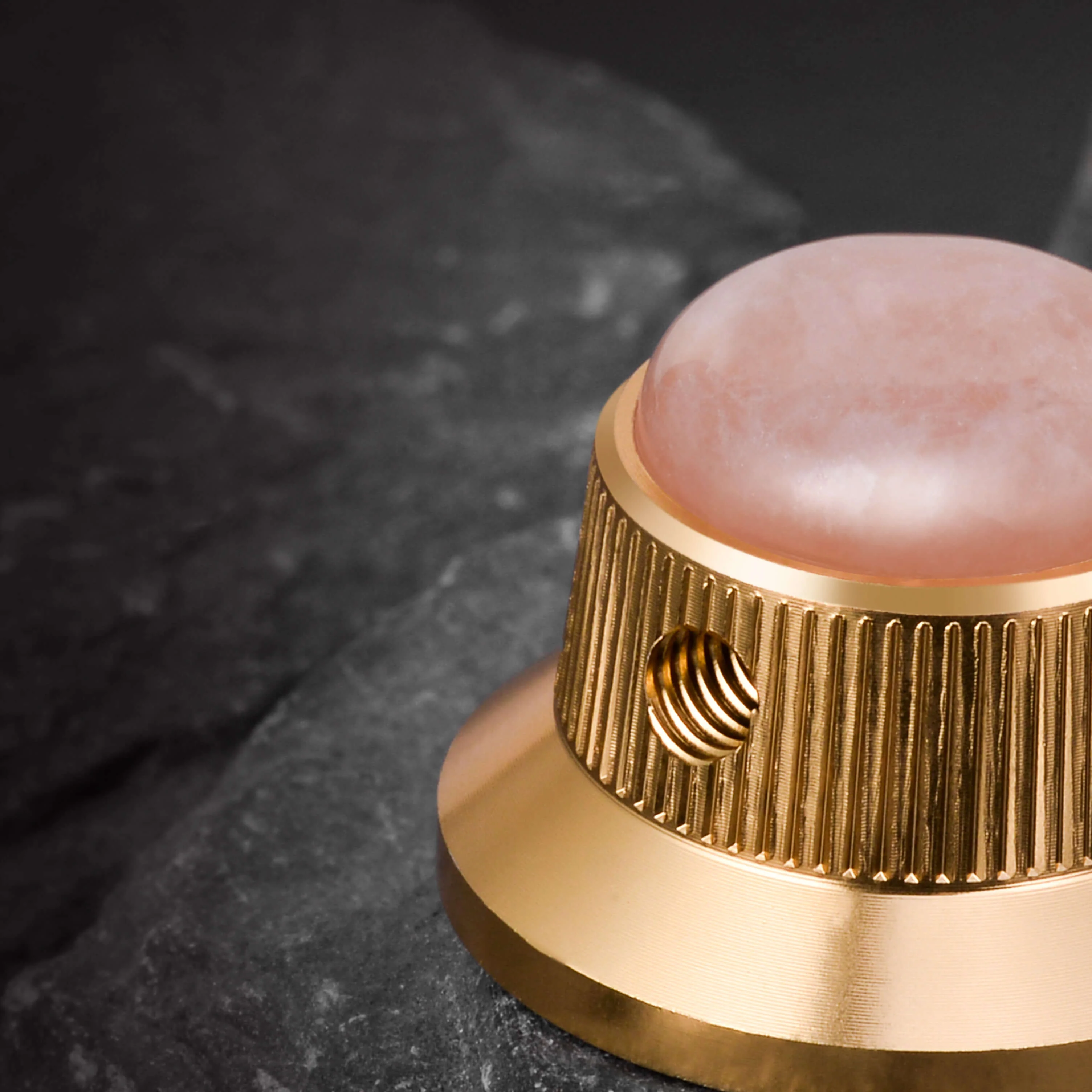 CKB020 Electric Guitar Bass Dia. 6 Metal Control Volume Knob Hat Type Opal Stone Surface - Image 26