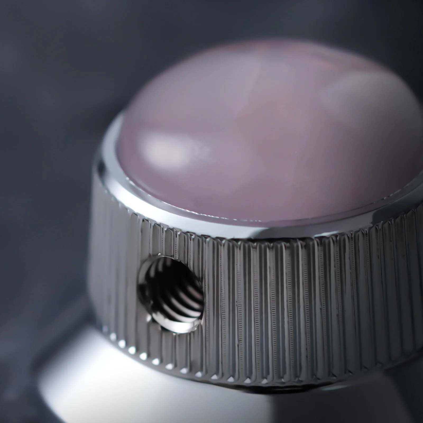 CKB020 Electric Guitar Bass Dia. 6 Metal Control Volume Knob Hat Type Opal Stone Surface - Image 3