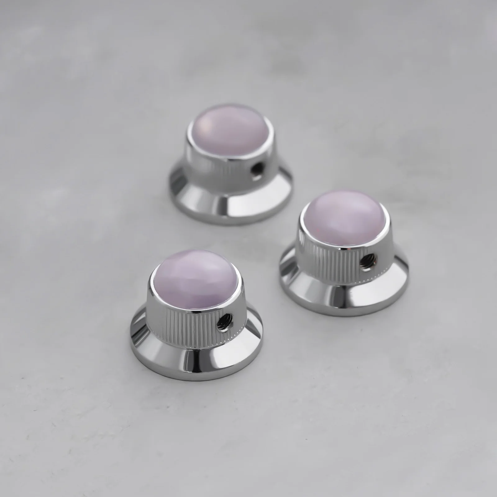 CKB020 Electric Guitar Bass Dia. 6 Metal Control Volume Knob Hat Type Opal Stone Surface - Image 4