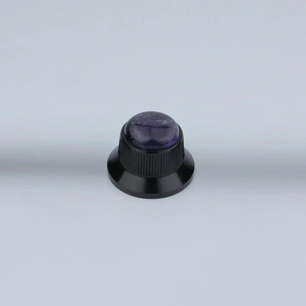 CKB020 Electric Guitar Bass Dia. 6 Metal Control Volume Knob Hat Type Opal Stone Surface - Image 7