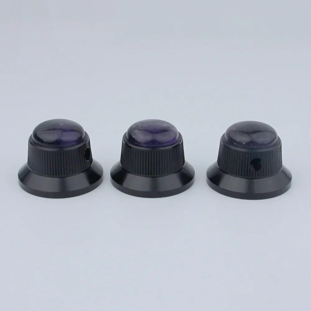 CKB020 Electric Guitar Bass Dia. 6 Metal Control Volume Knob Hat Type Opal Stone Surface - Image 8