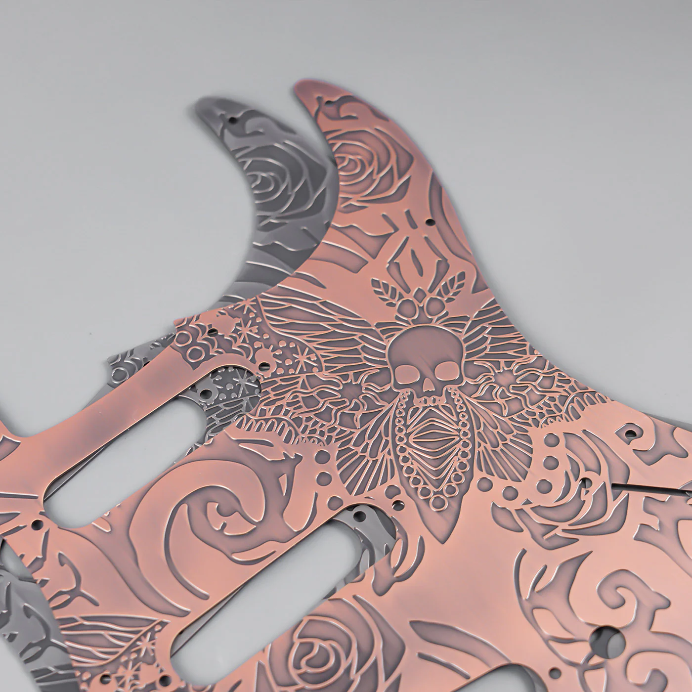 Guyker PG001 11-hole Modern-style S/S/S Brass Pickguard for FD Stratocaster - Image 11