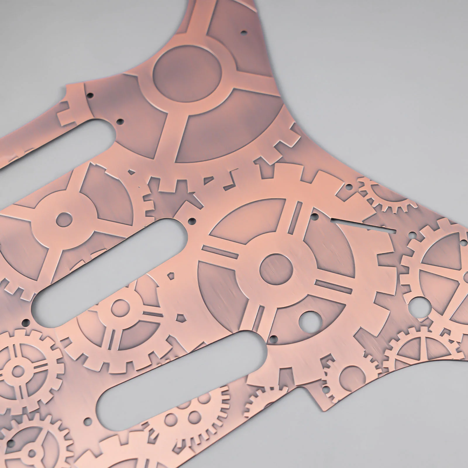 Guyker PG001 11-hole Modern-style S/S/S Brass Pickguard for FD Stratocaster - Image 17