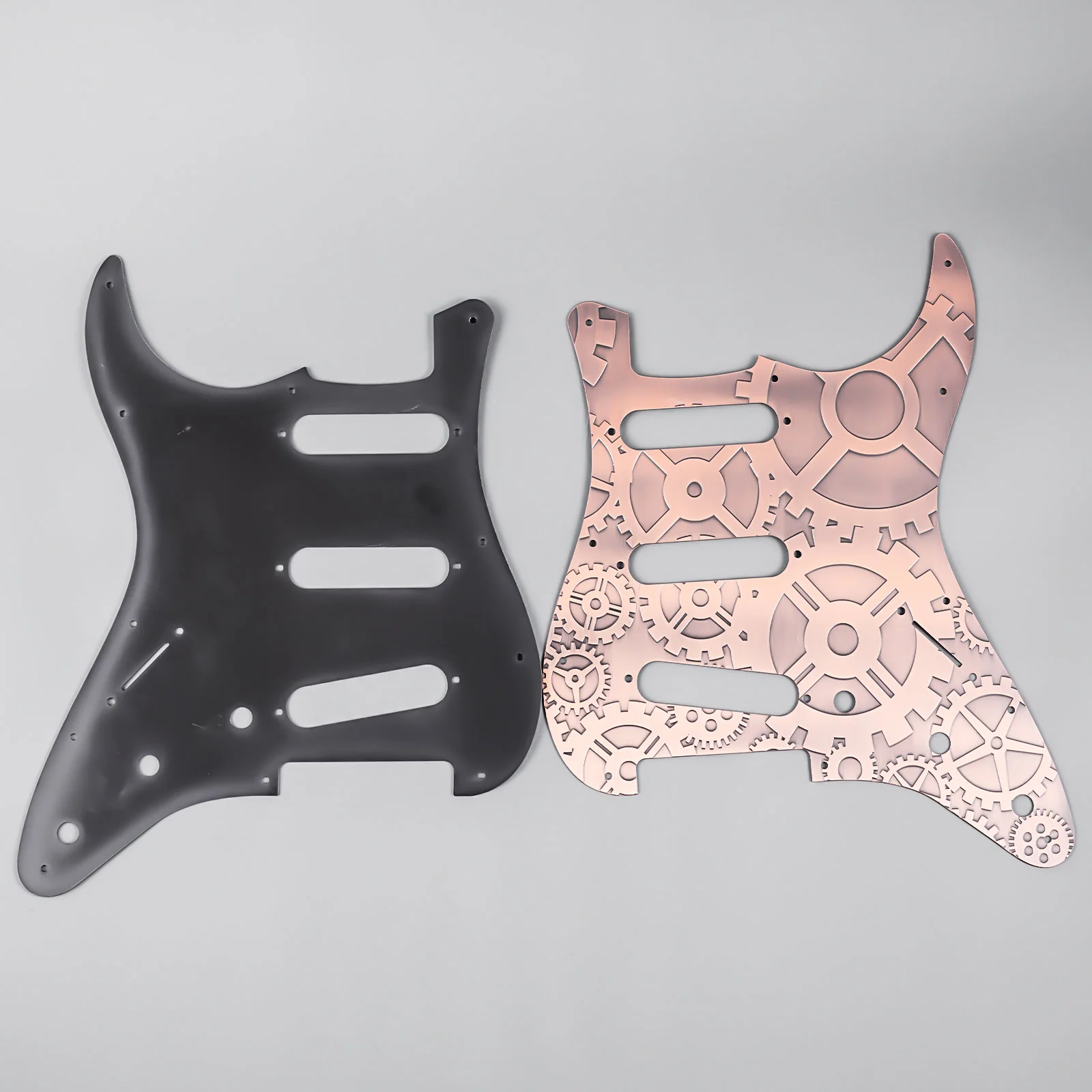 Guyker PG001 11-hole Modern-style S/S/S Brass Pickguard for FD Stratocaster - Image 18