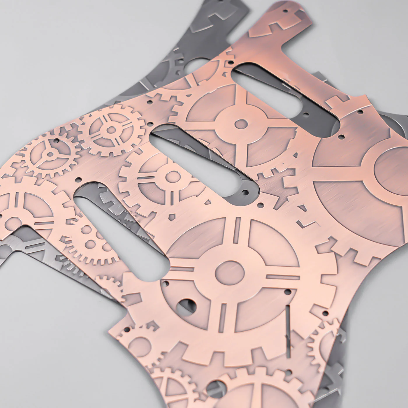 Guyker PG001 11-hole Modern-style S/S/S Brass Pickguard for FD Stratocaster - Image 20