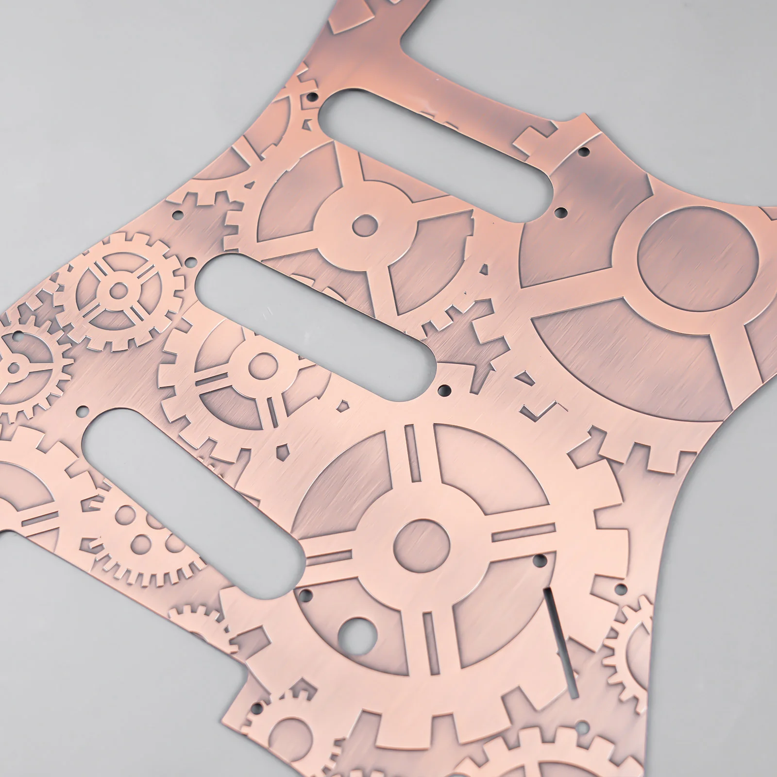 Guyker PG001 11-hole Modern-style S/S/S Brass Pickguard for FD Stratocaster - Image 22