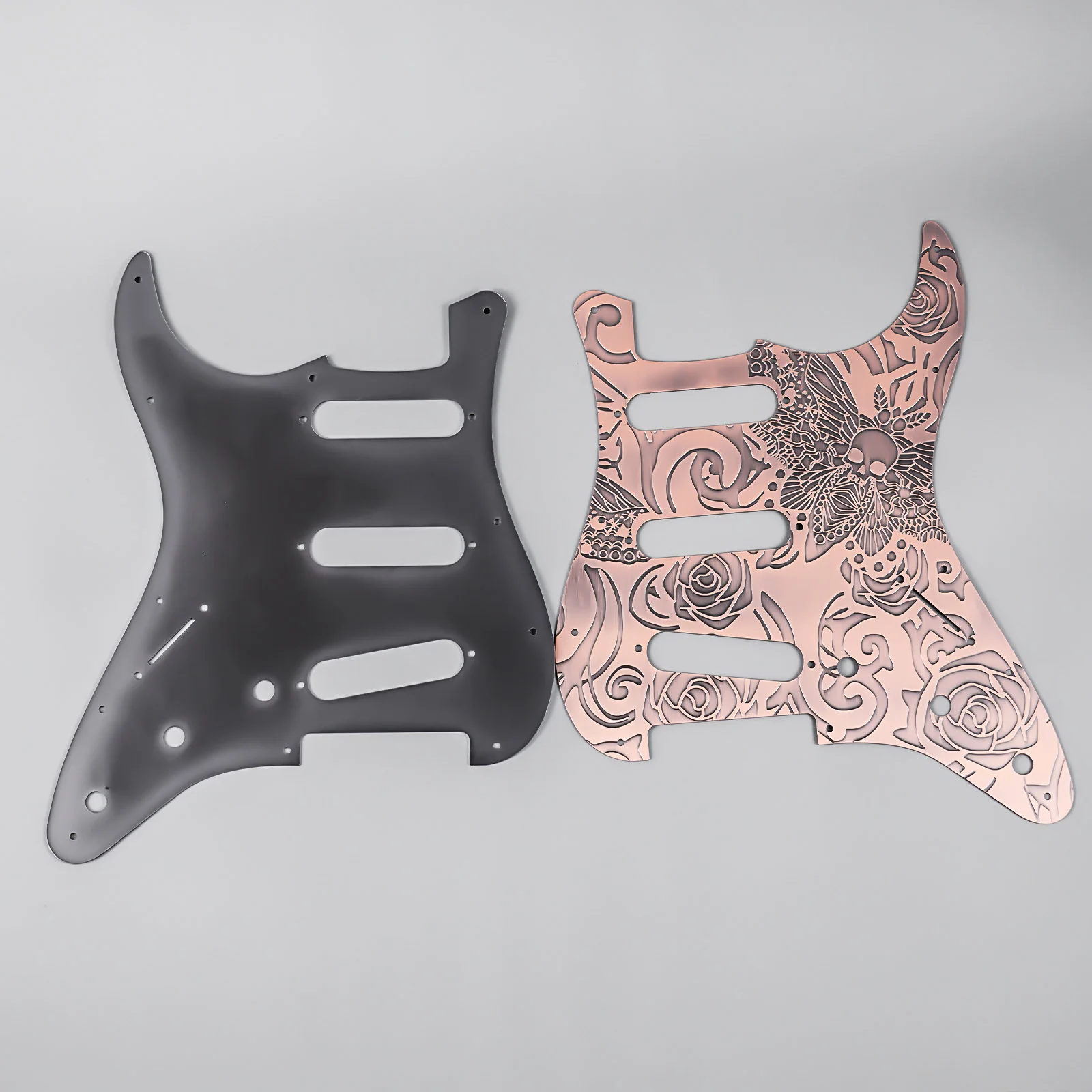 Guyker PG001 11-hole Modern-style S/S/S Brass Pickguard for FD Stratocaster - Image 23