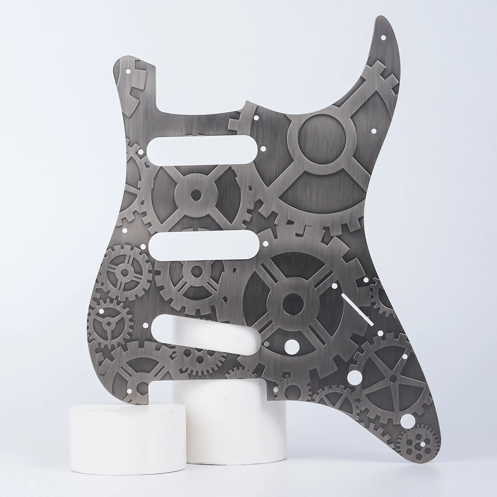 Guyker PG001 11-hole Modern-style S/S/S Brass Pickguard for FD Stratocaster - Image 26