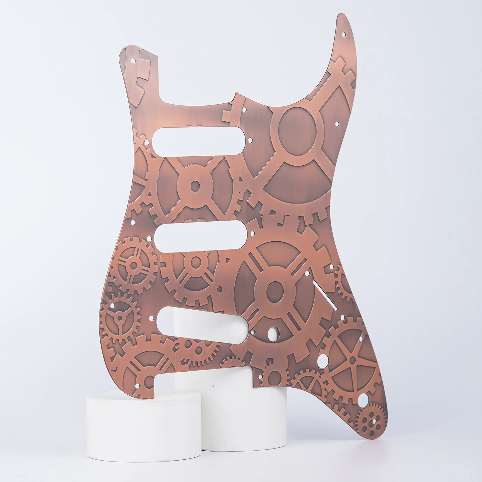 Guyker PG001 11-hole Modern-style S/S/S Brass Pickguard for FD Stratocaster - Image 27