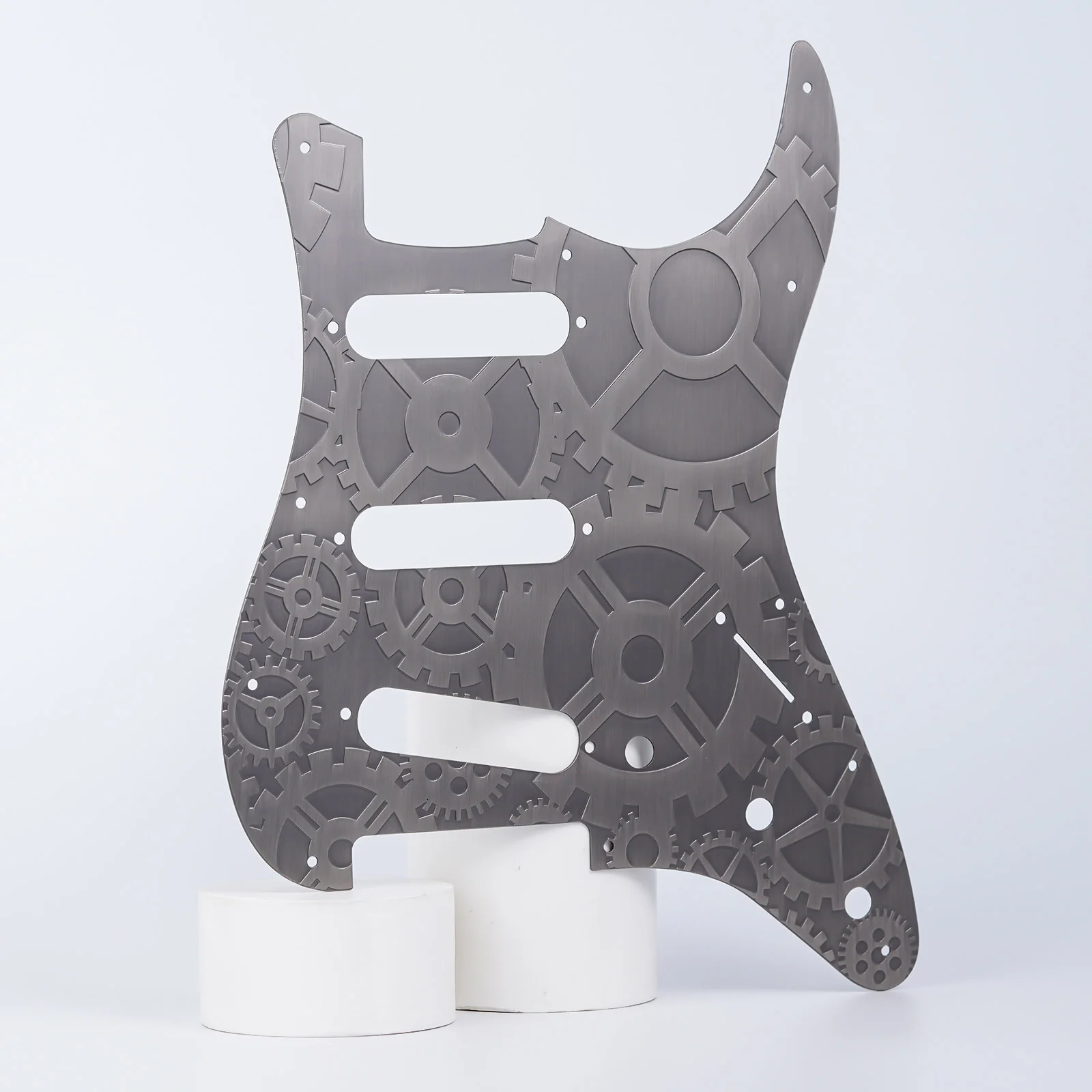 Guyker PG001 11-hole Modern-style S/S/S Brass Pickguard for FD Stratocaster - Image 28
