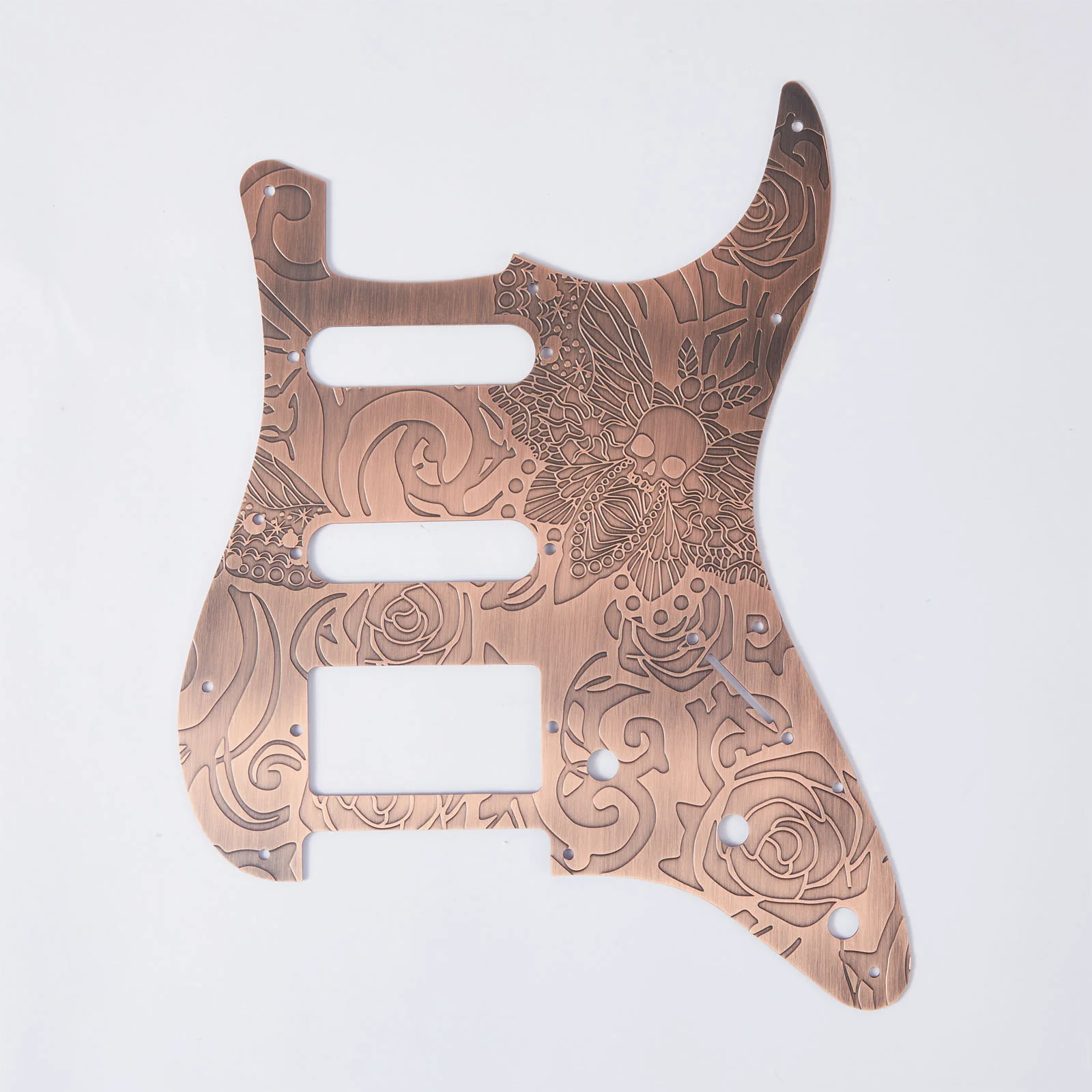 Guyker PG005 11-hole Modern-style S/S/H Brass Pickguard for FD Stratocaster - Image 11