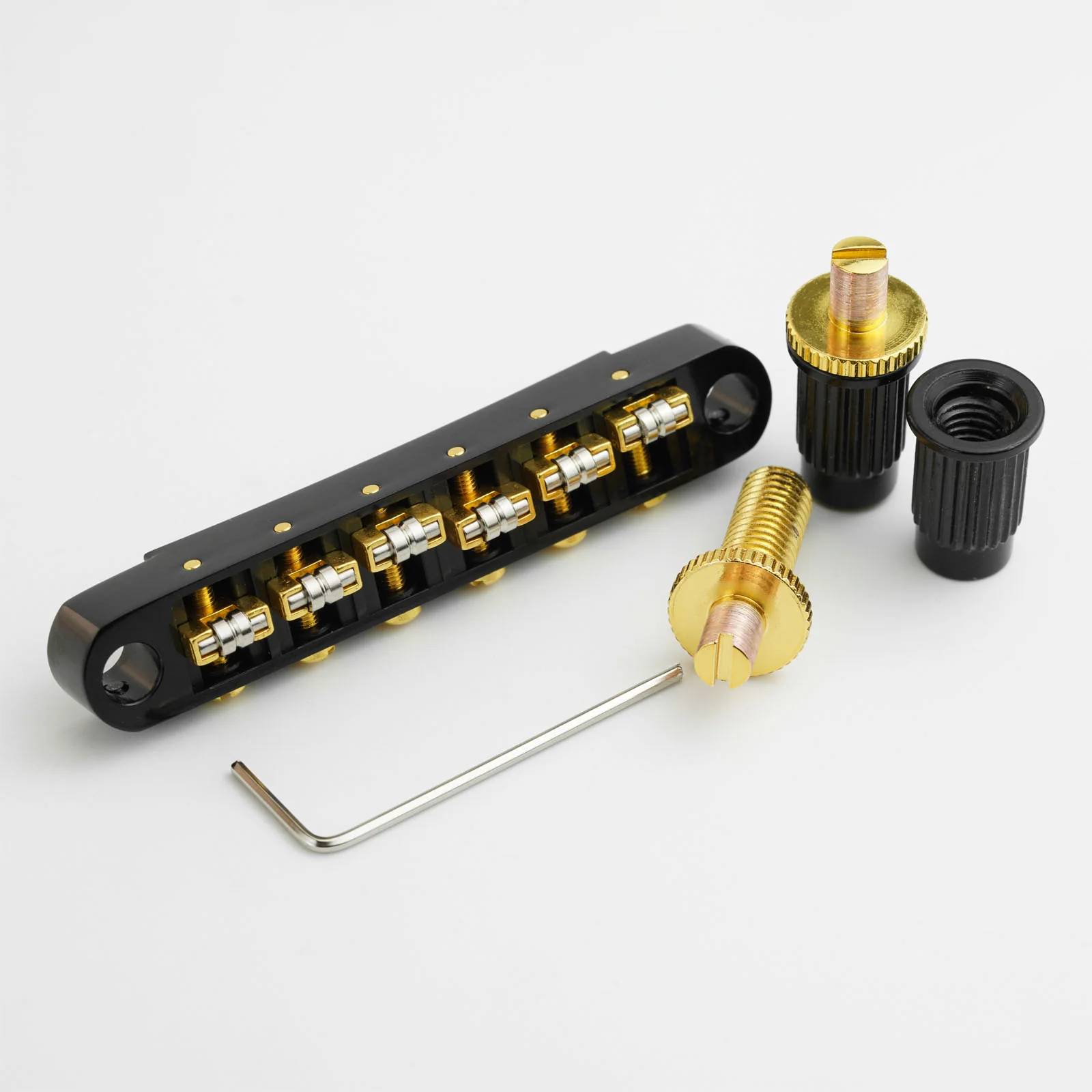 Guyker Guitar Bridge Tune-O-Matic with Roller Saddles For LP Guitar GM005 - Image 21