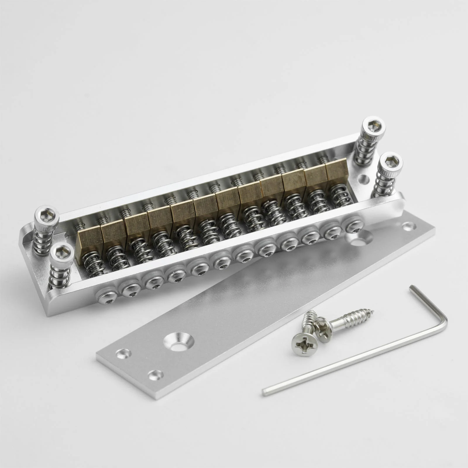 Guyker GMA-100 Roller Saddle Hardtail Bridge Rickenbacker Style for 6 & 12-String Guitar - Image 15