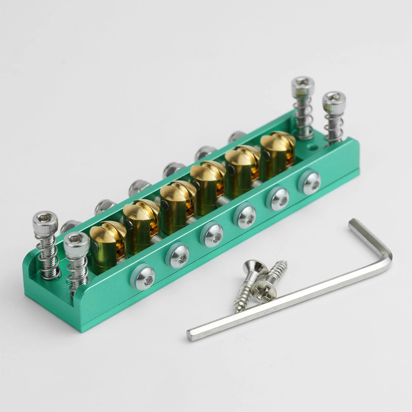 Guyker GMA-100 Roller Saddle Hardtail Bridge Rickenbacker Style for 6 & 12-String Guitar - Image 8
