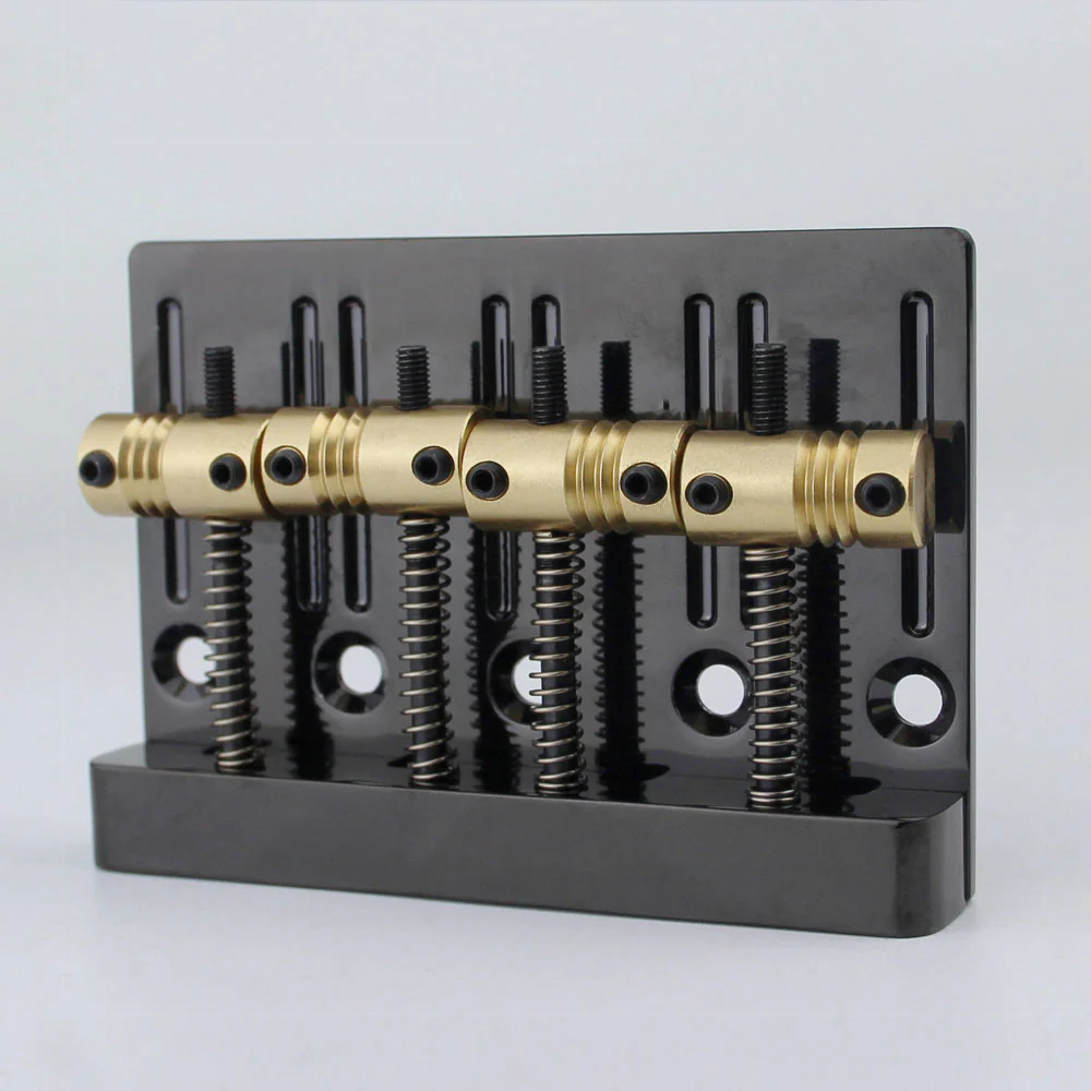 Guyker Jazz Bass Bridge 4-String Machined Brass Saddles GB403 - Image 6