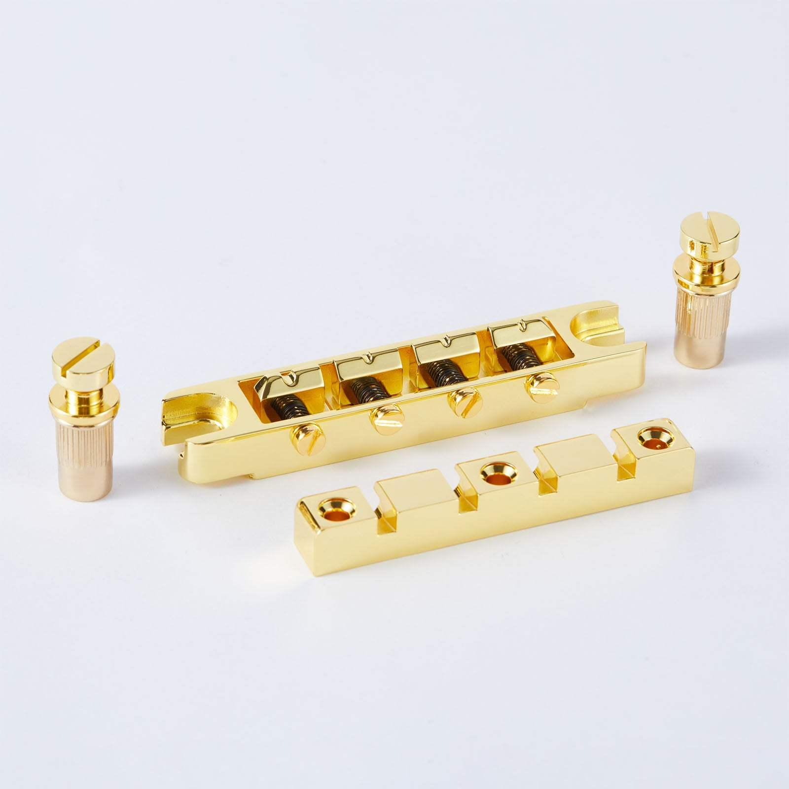 Guyker Bass Guitar Bridge 4-String Zinc Alloy Adjustable Saddles BS004 - Image 10