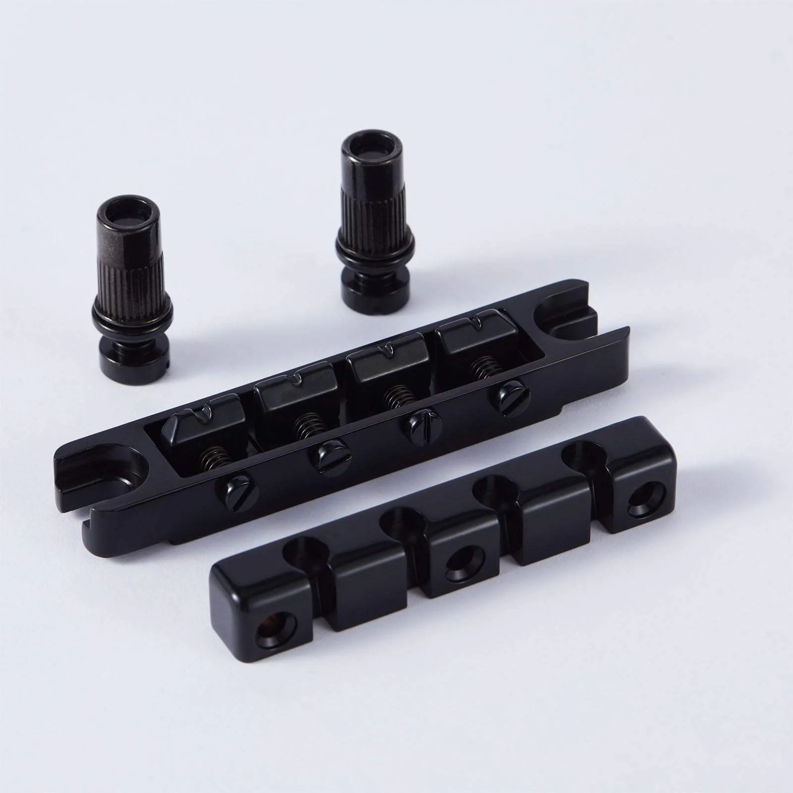Guyker Bass Guitar Bridge 4-String Zinc Alloy Adjustable Saddles BS004 - Image 5