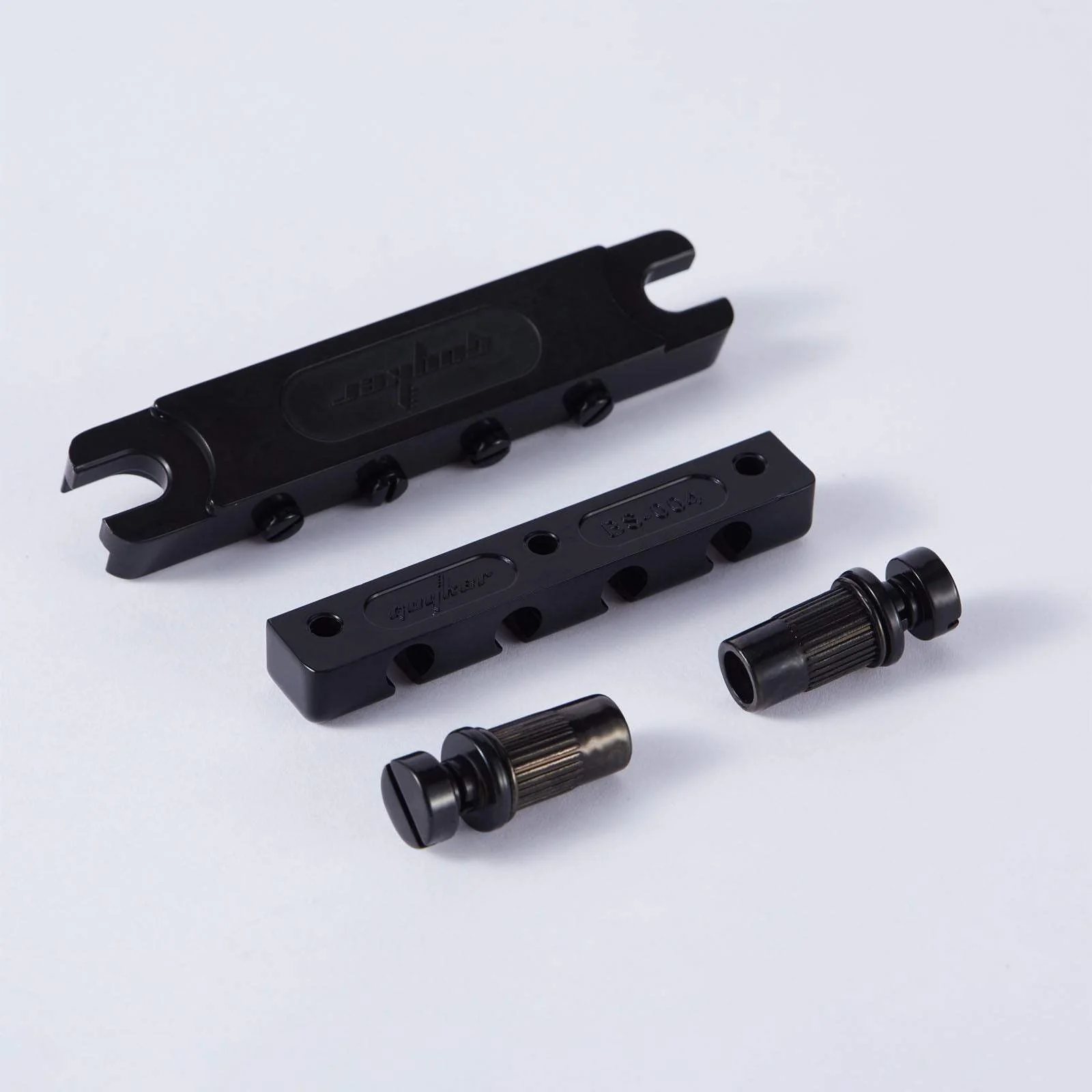 Guyker Bass Guitar Bridge 4-String Zinc Alloy Adjustable Saddles BS004 - Image 6