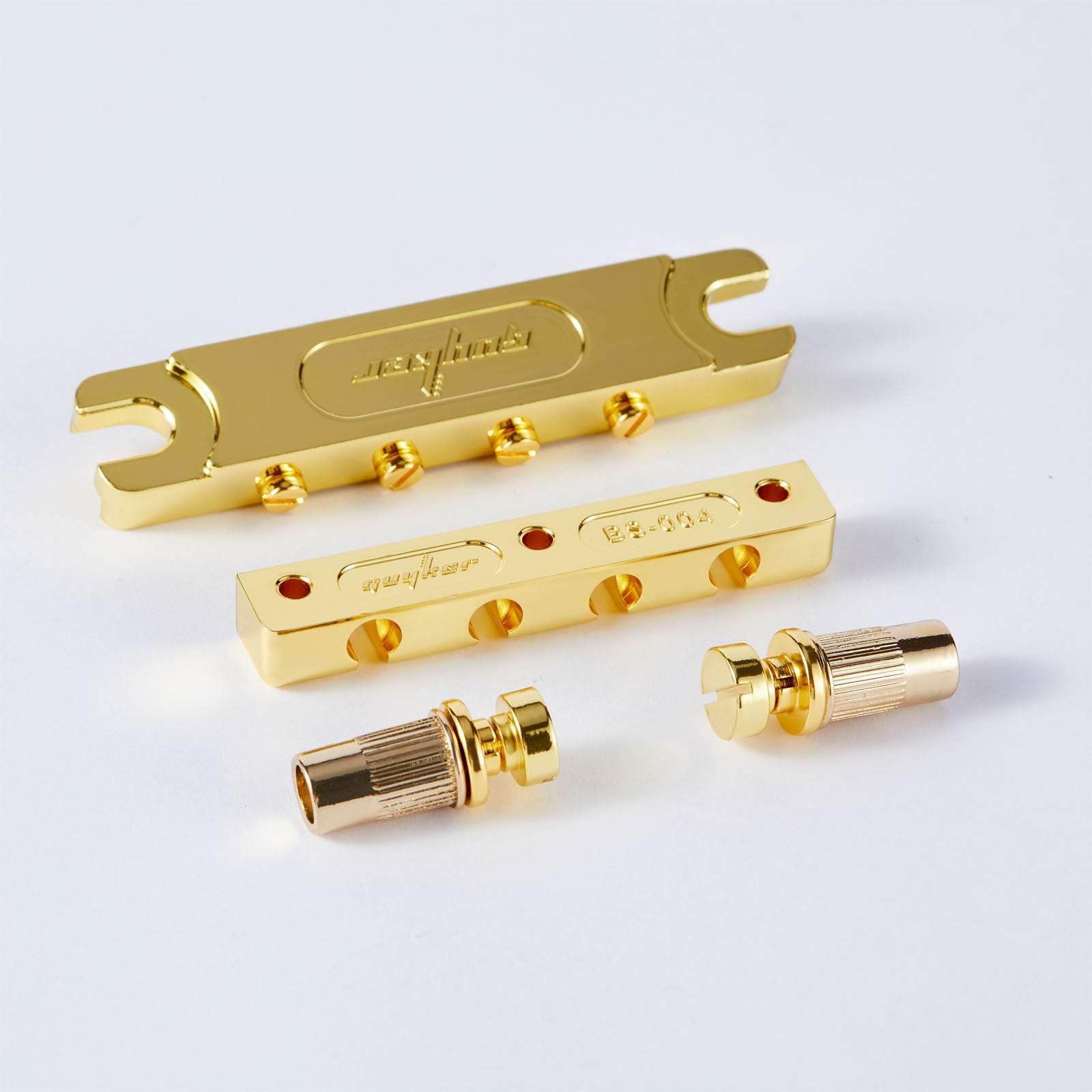 Guyker Bass Guitar Bridge 4-String Zinc Alloy Adjustable Saddles BS004 - Image 9