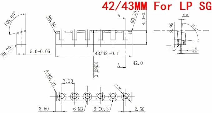 Guyker Guitar Nut Height Adjustable Bell Titanium Nuts Replacement for LP SG - Image 5