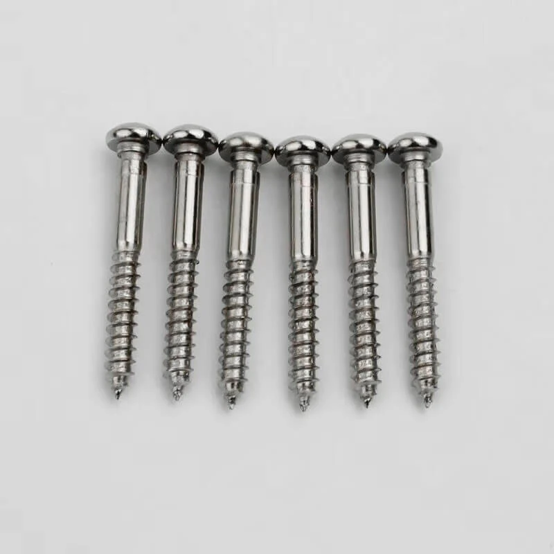 Guyker 6Pcs Notched Mounting Screws For Electric Guitar Tremolo Bridge Saddles - Image 3