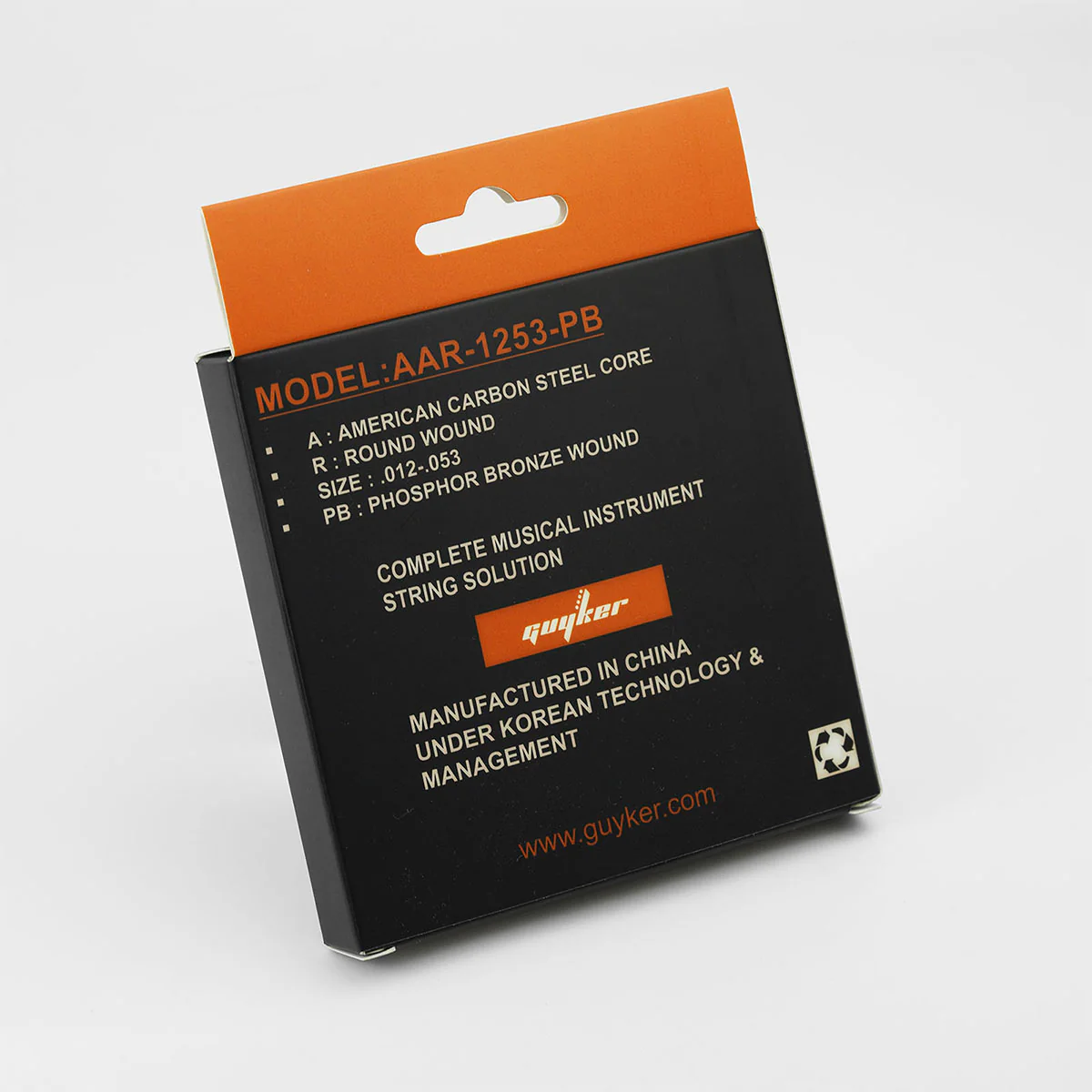 Guyker AAR-1253-PB Phosphor Bronze Acoustic Guitar Strings .012-.053 with Anti-Rust Coating - Image 4