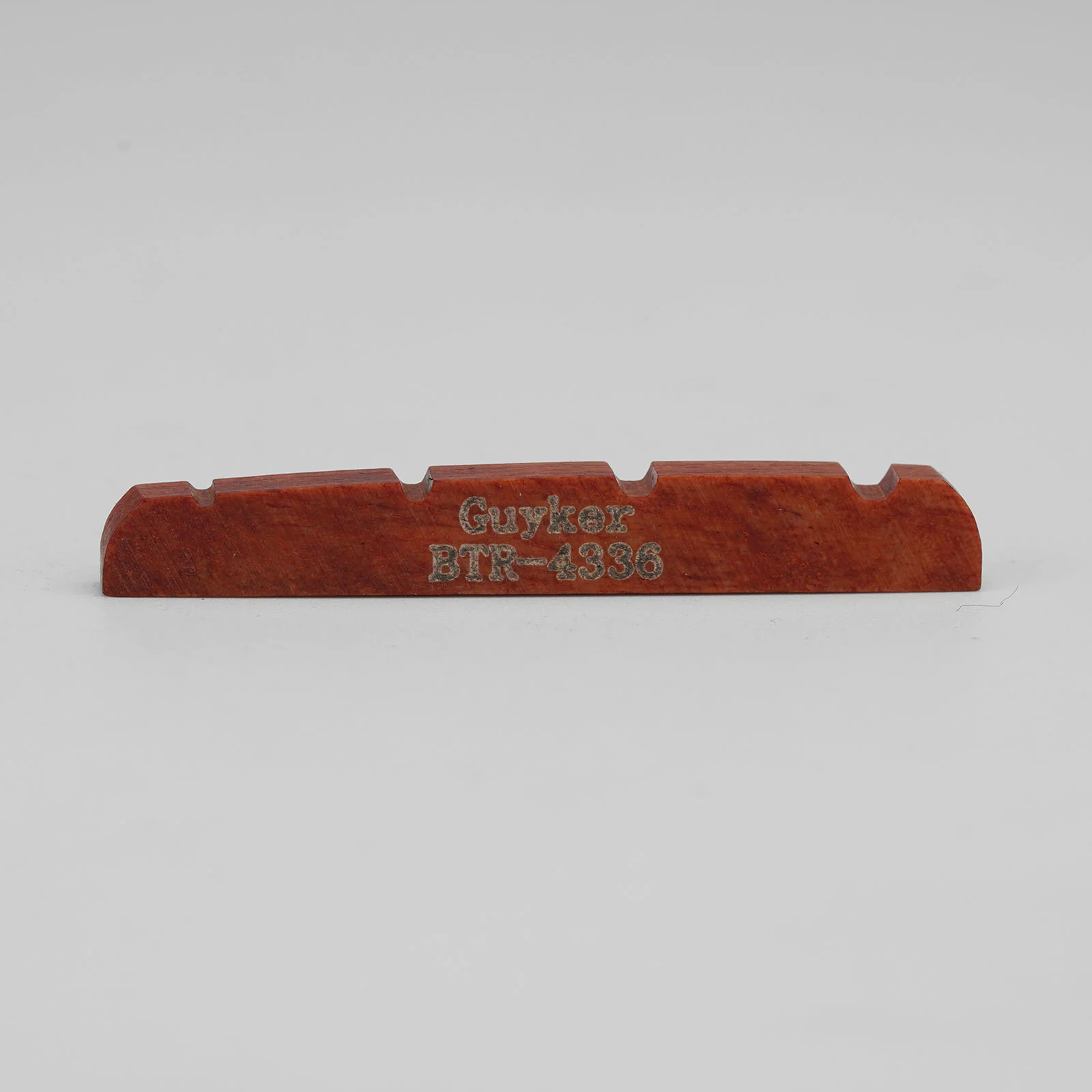 Guyker Red Bone Bass Nut Pre-Slotted Flat Bottom for 4-String Bass - Image 4
