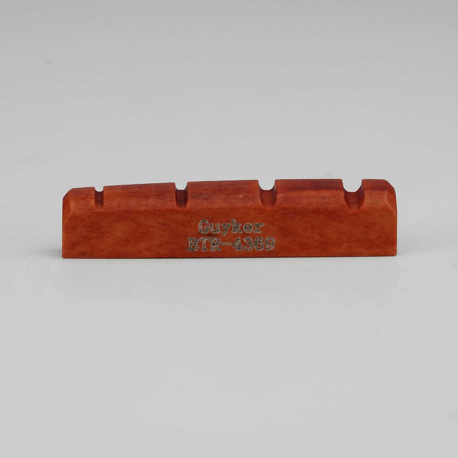 Guyker Red Bone Bass Nut Pre-Slotted Flat Bottom for 4-String Bass - Image 5