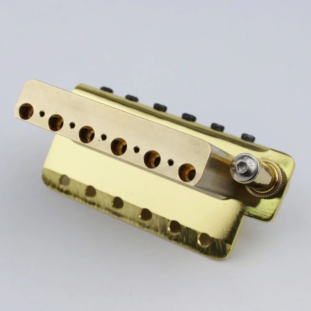 GG1013A Guyker Chrome Black Gold Guitar Tremolo Bridge String Spacing 10.8MM With Tremolo System Saddle And Brass Block - Image 10