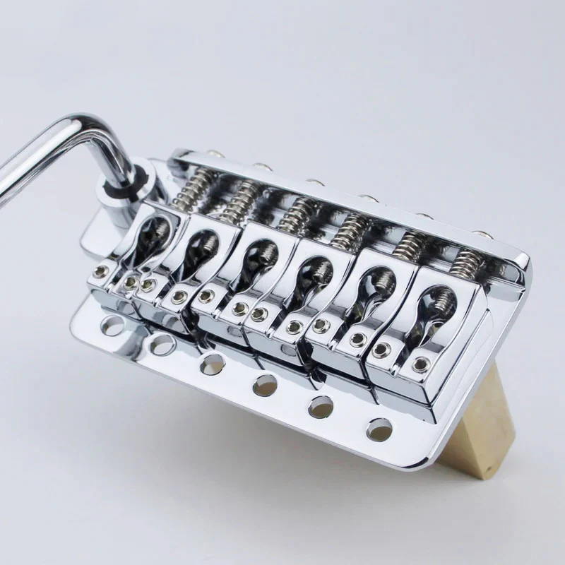 GG1013A Guyker Chrome Black Gold Guitar Tremolo Bridge String Spacing 10.8MM With Tremolo System Saddle And Brass Block - Image 3