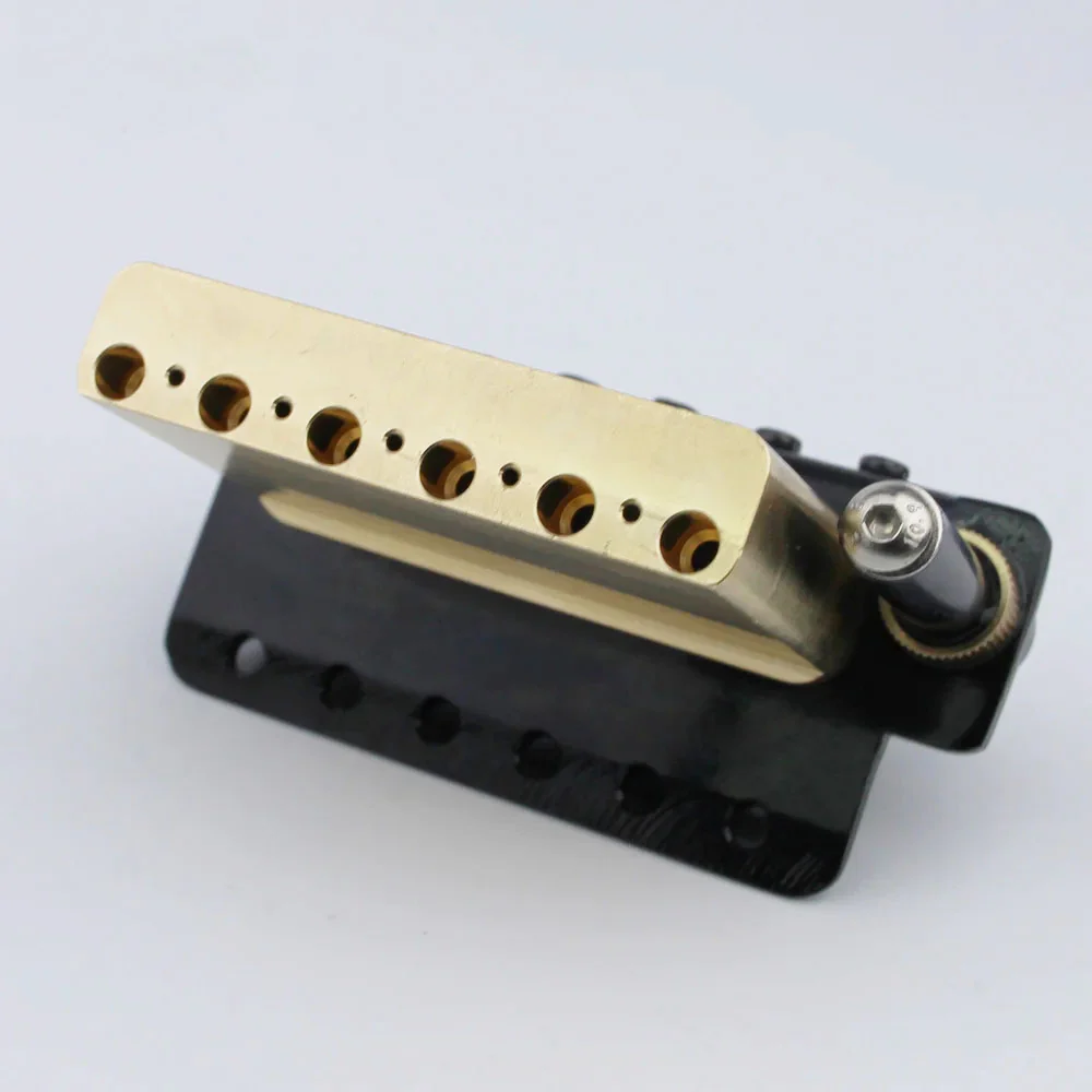 GG1013A Guyker Chrome Black Gold Guitar Tremolo Bridge String Spacing 10.8MM With Tremolo System Saddle And Brass Block - Image 7