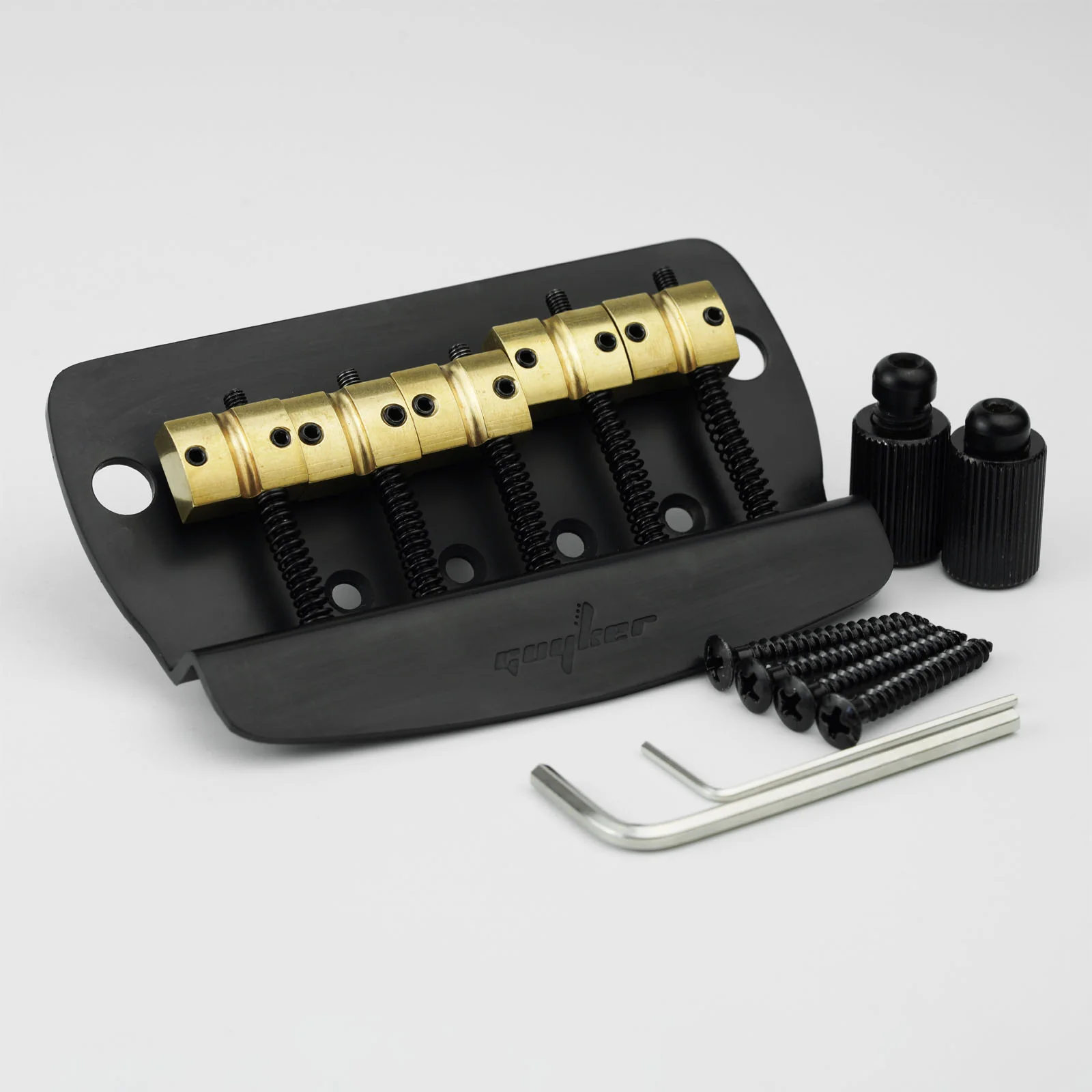 Guyker GB1026 5-String Bass Guitar Bridge with Brass Saddles - Image 6